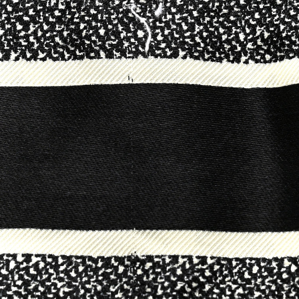 Silk Houndstooth Mitzah Scarf Black White