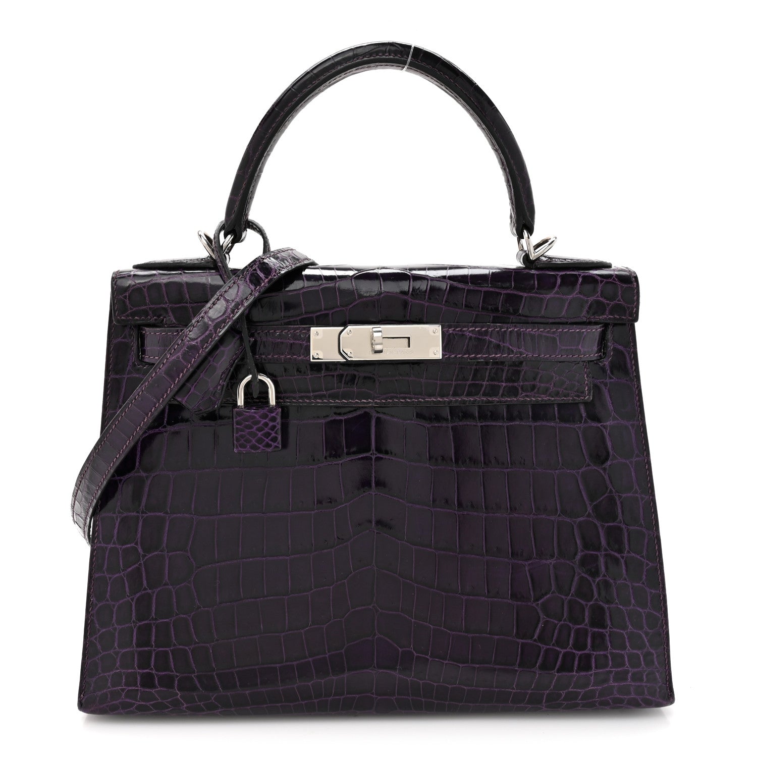 Shiny Niloticus Crocodile Kelly Sellier 28 Amethyst