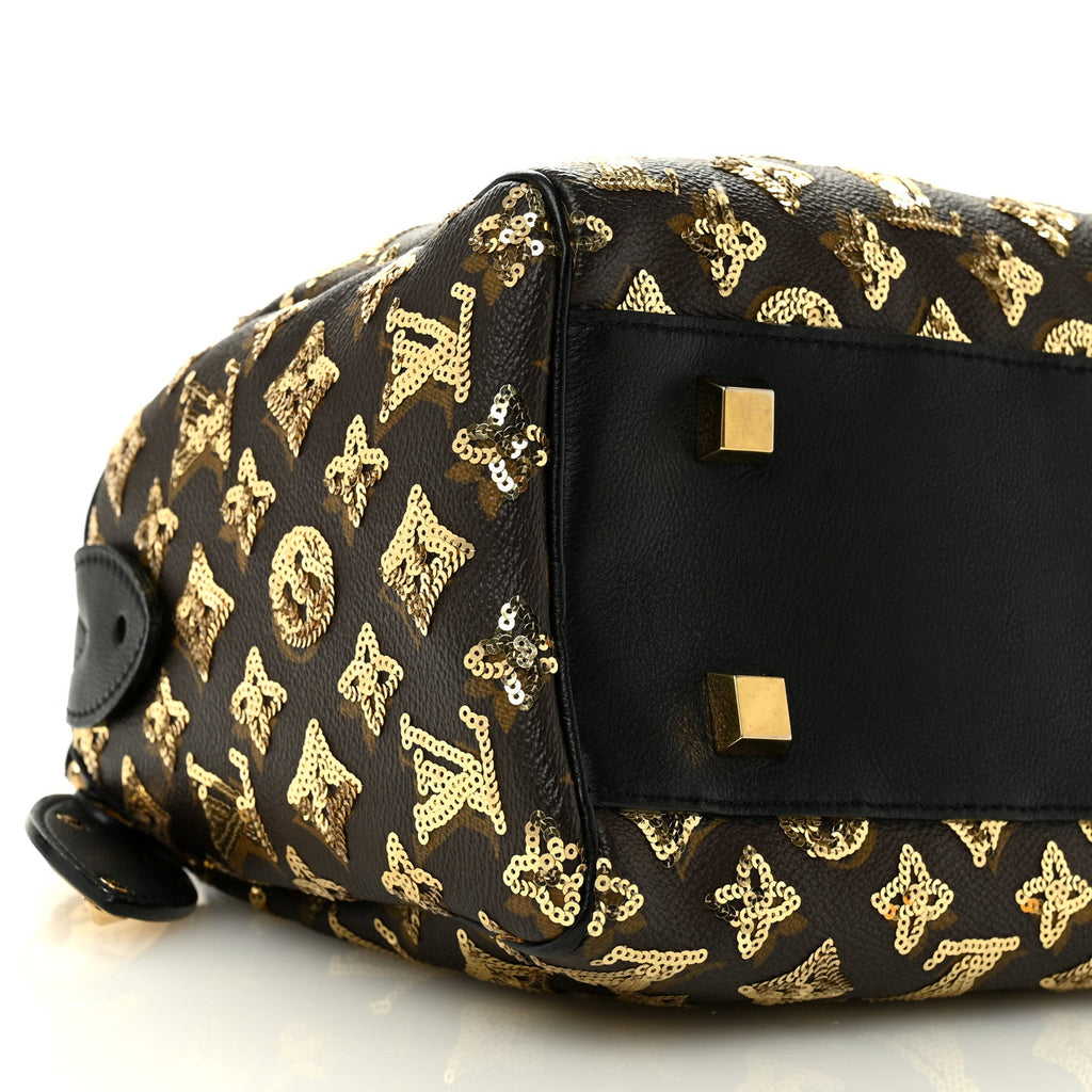 Monogram Sequins Eclipse Speedy 28 Gold