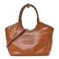 Soft Calf Softy Small Ivy Tote Bag Caramel