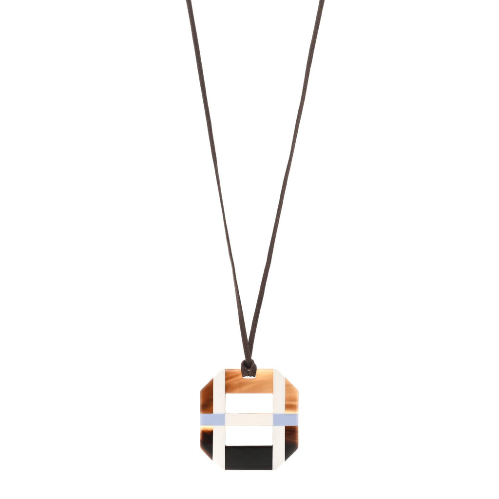 Horn Lacquer Opus Octagonal Necklace