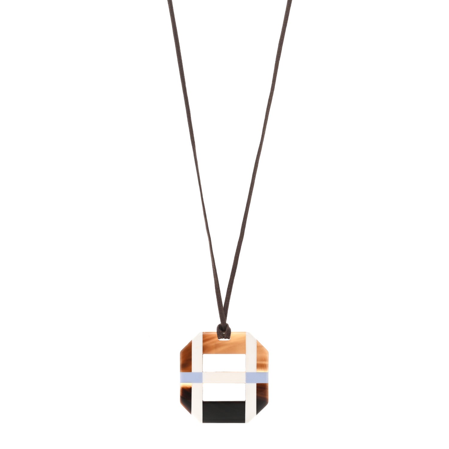 Horn Lacquer Opus Octagonal Necklace