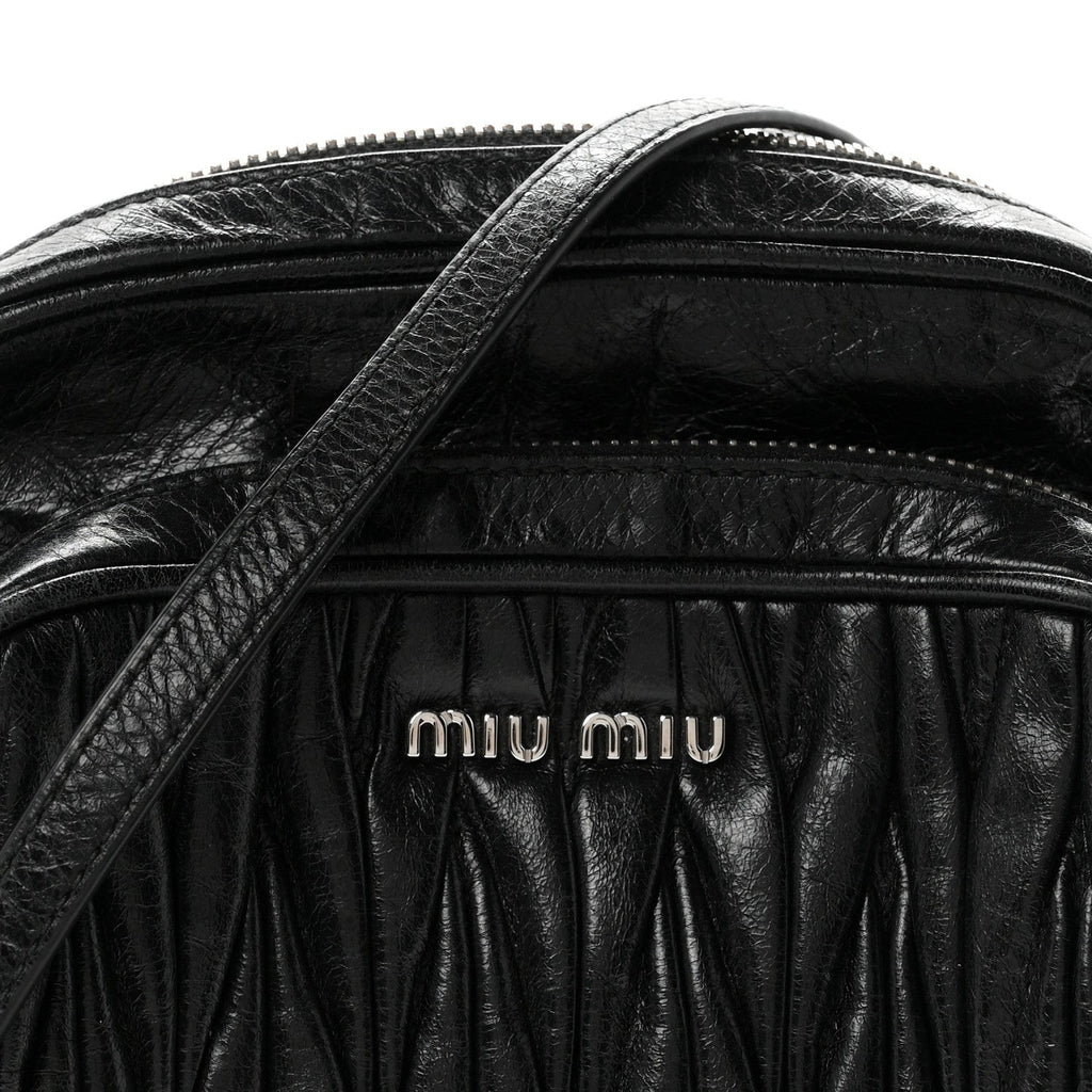 Nappa Matelasse Crossbody Black