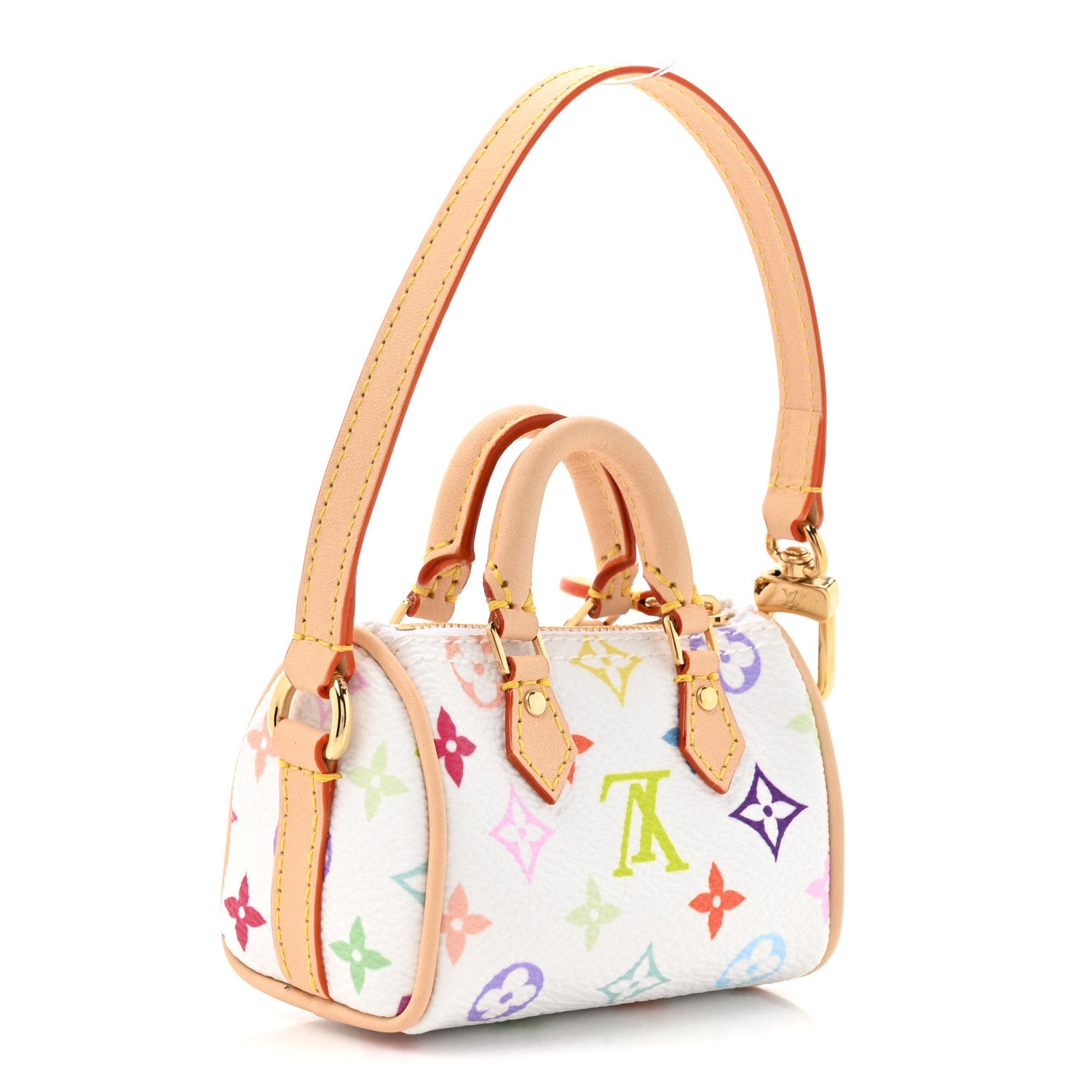 x TM Micro Speedy Bag Charm White