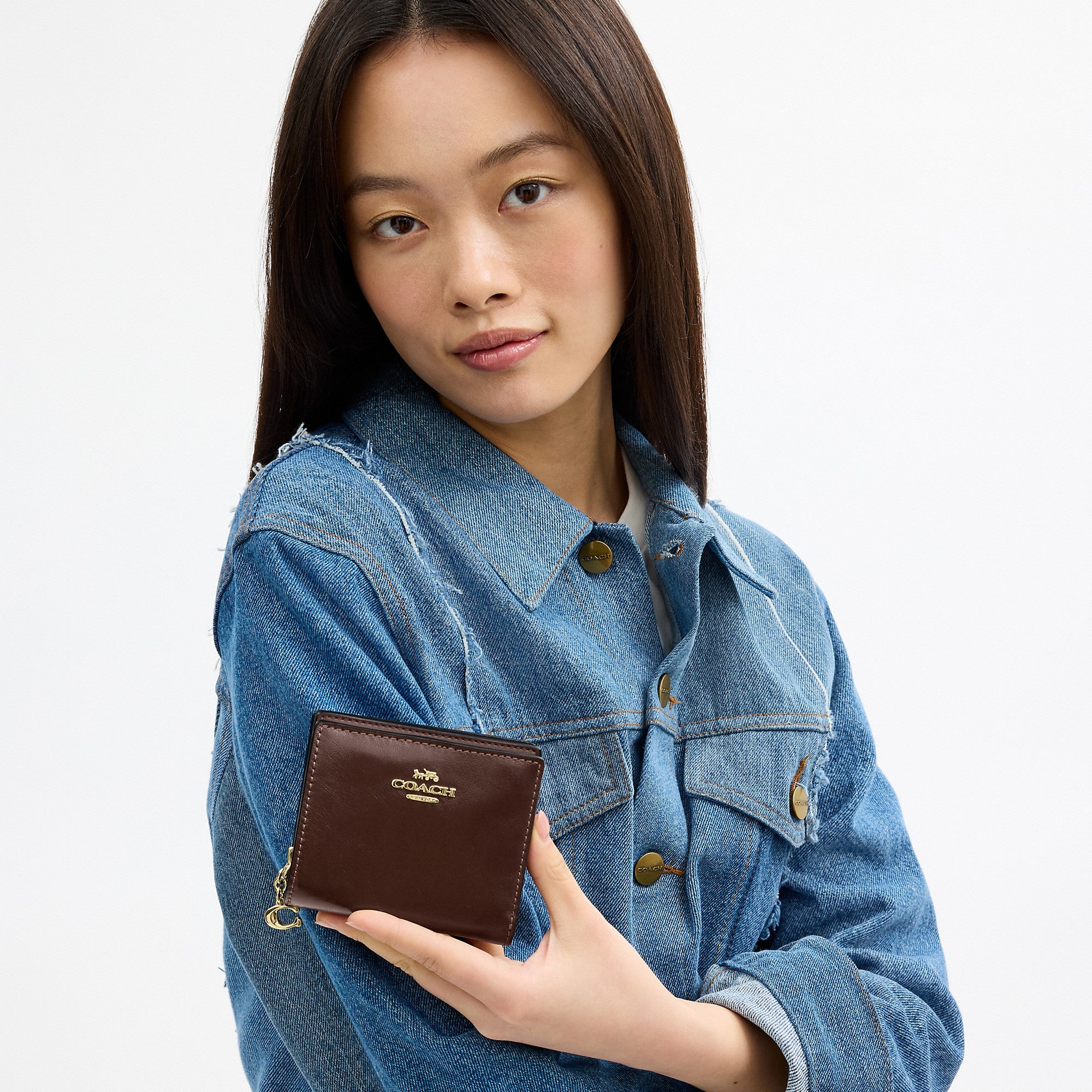 Coach Outlet Snap Wallet With Charm