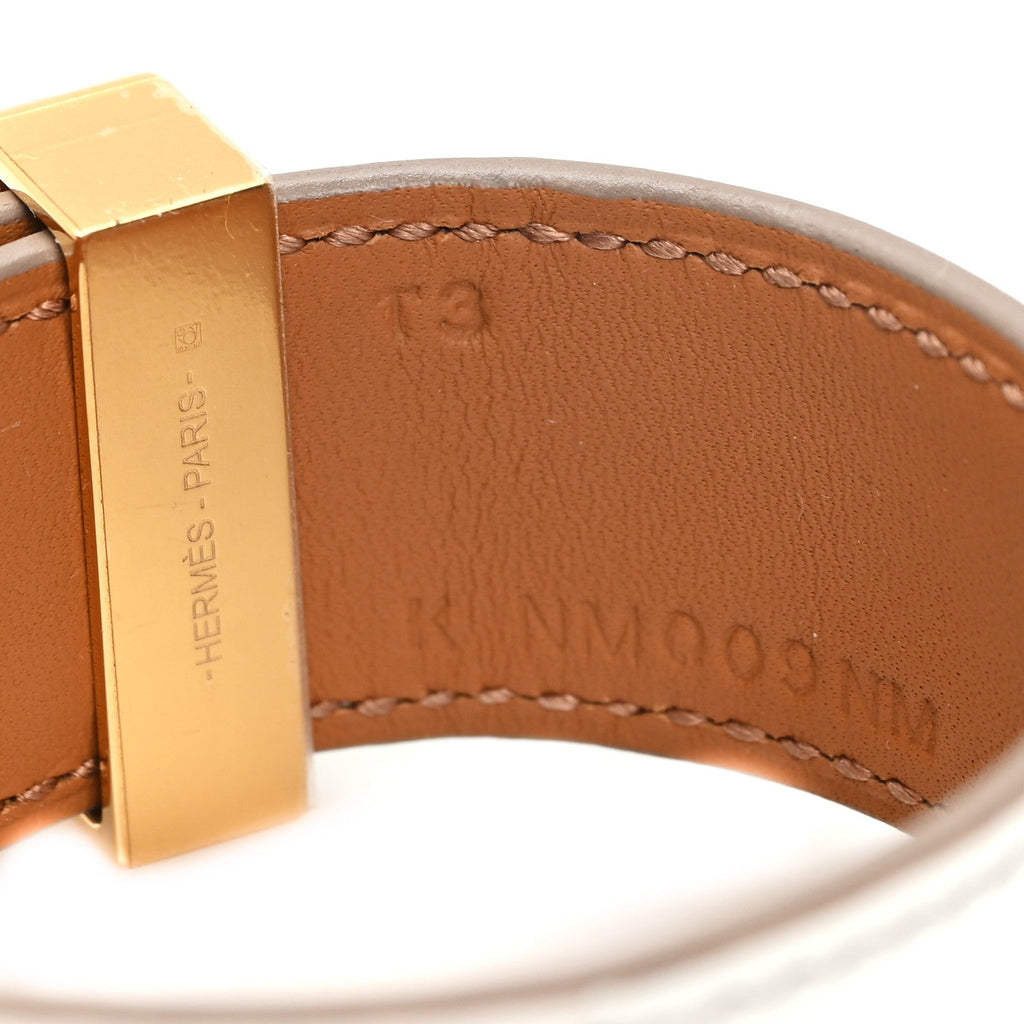 Matte Niloticus Crocodile Himalaya Collier De Chien CDC 24 Bracelet T3 Blanc