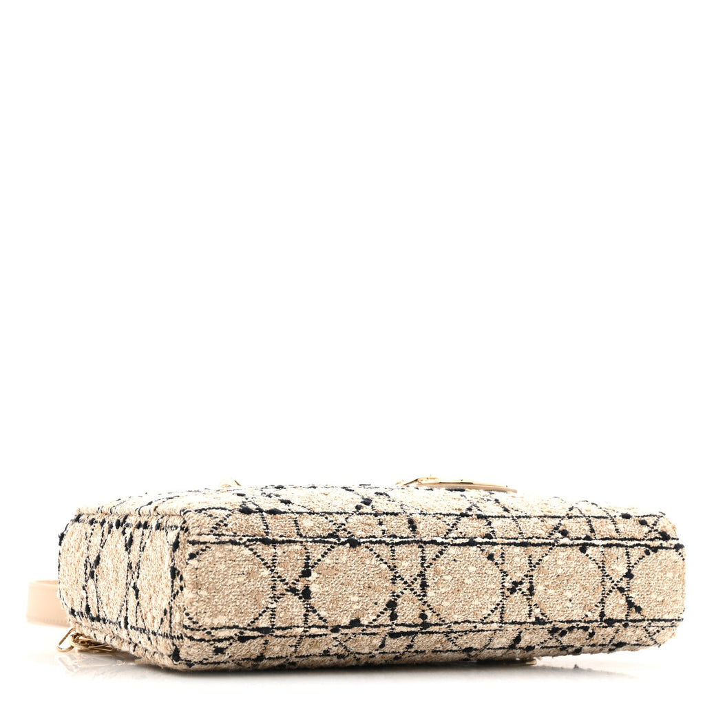 Tweed Cannage Medium Lady D-Joy Natural Black