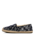 Monogram Denim Espadrille Flats 8.5 Blue