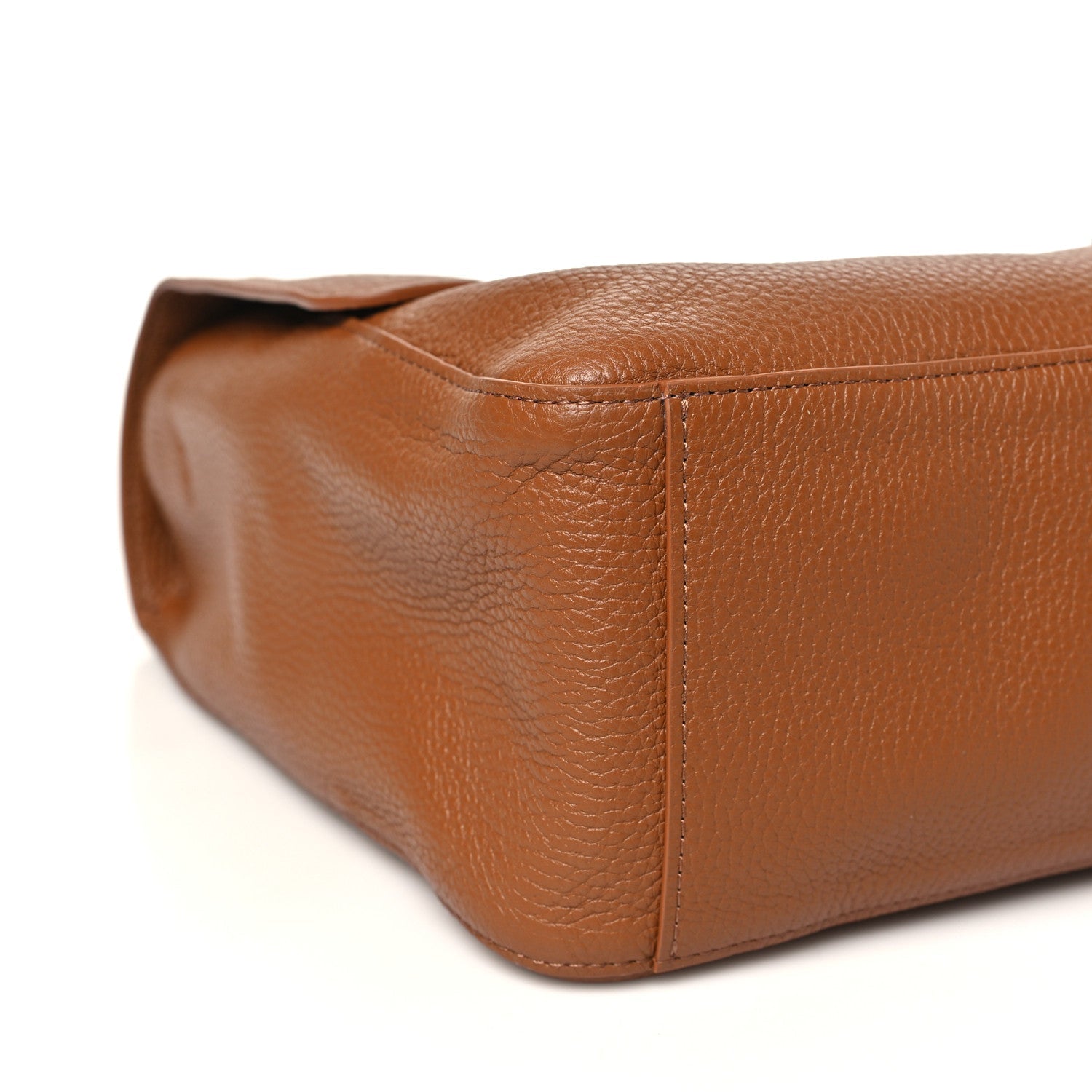 Grained Calfskin Souplissimo Maxi Flap Camel
