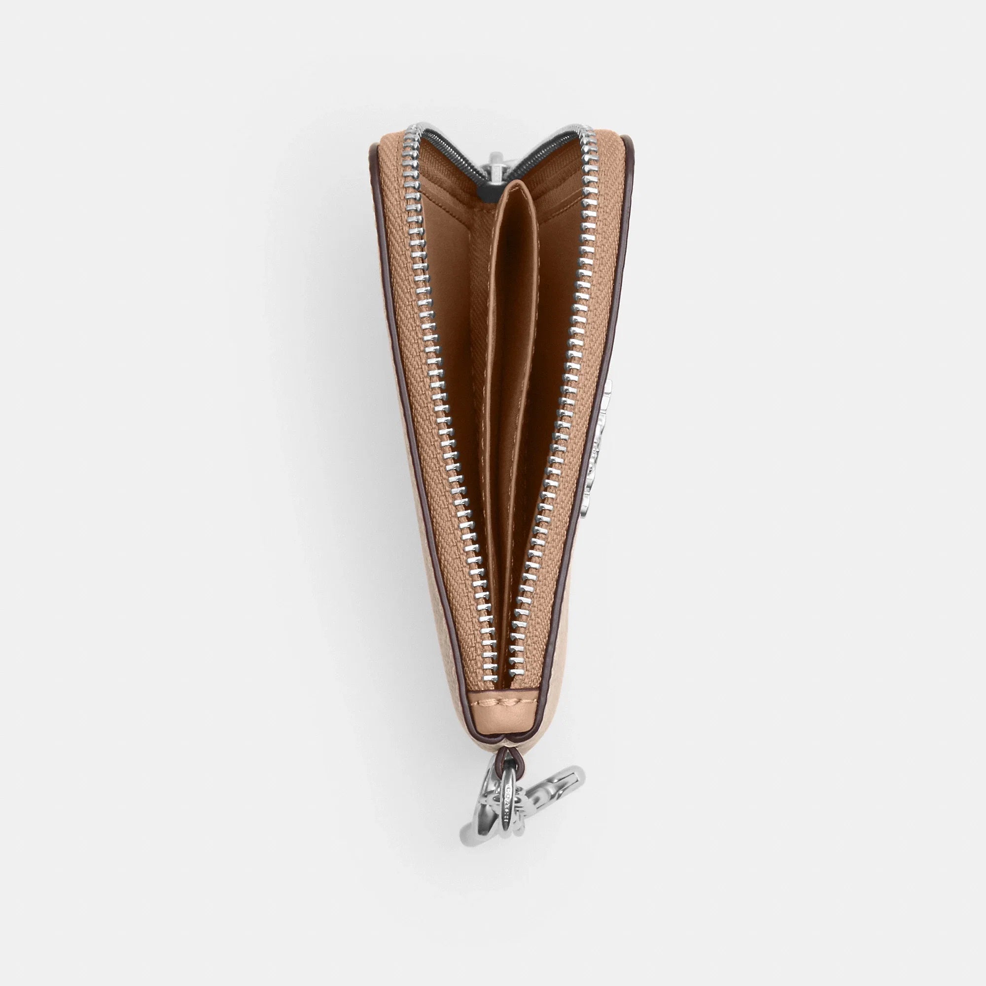 Coach Outlet Small Corner Zip Wallet In Signature Canvas