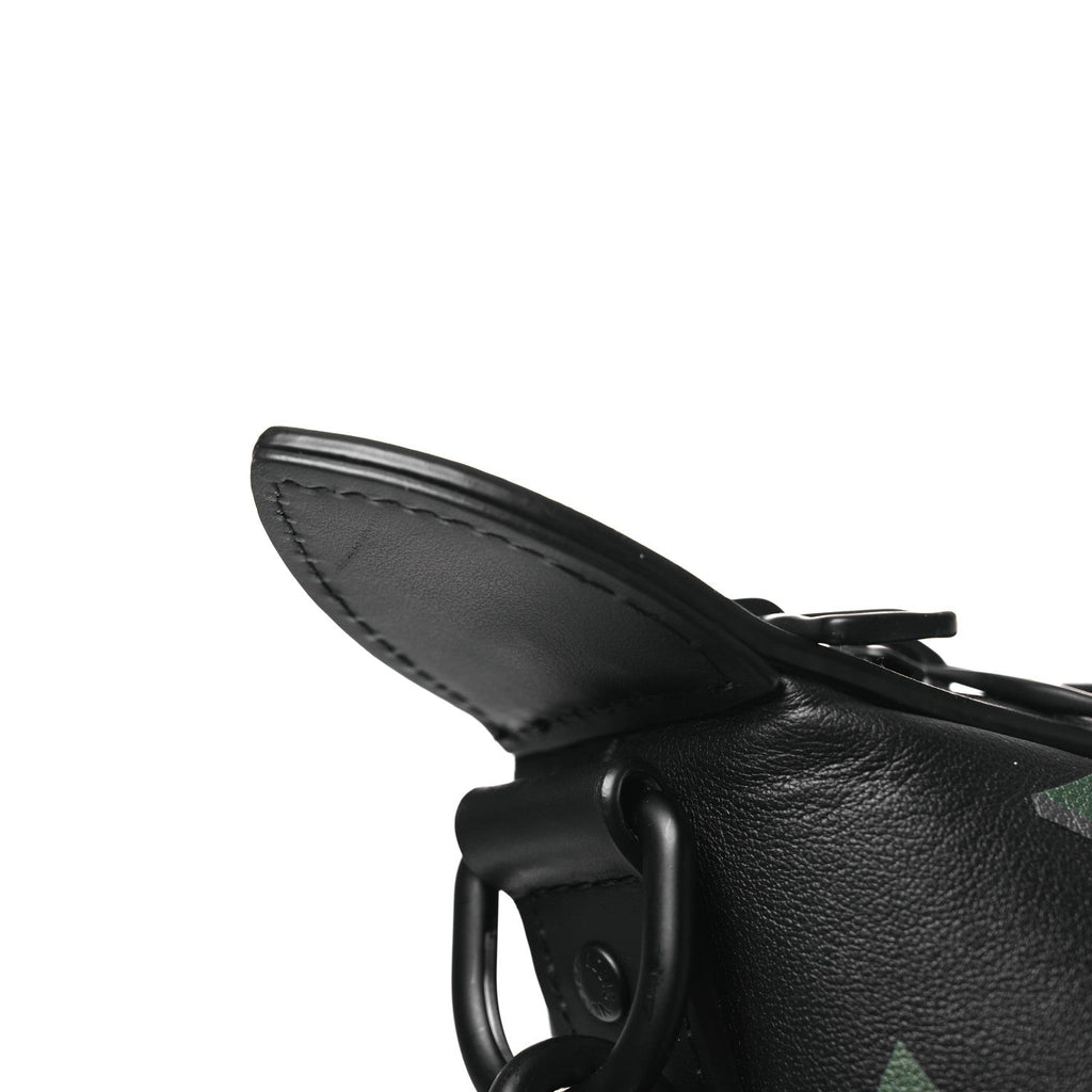 Calfskin Monogram Spotlight Comet Duffle Black Borealis