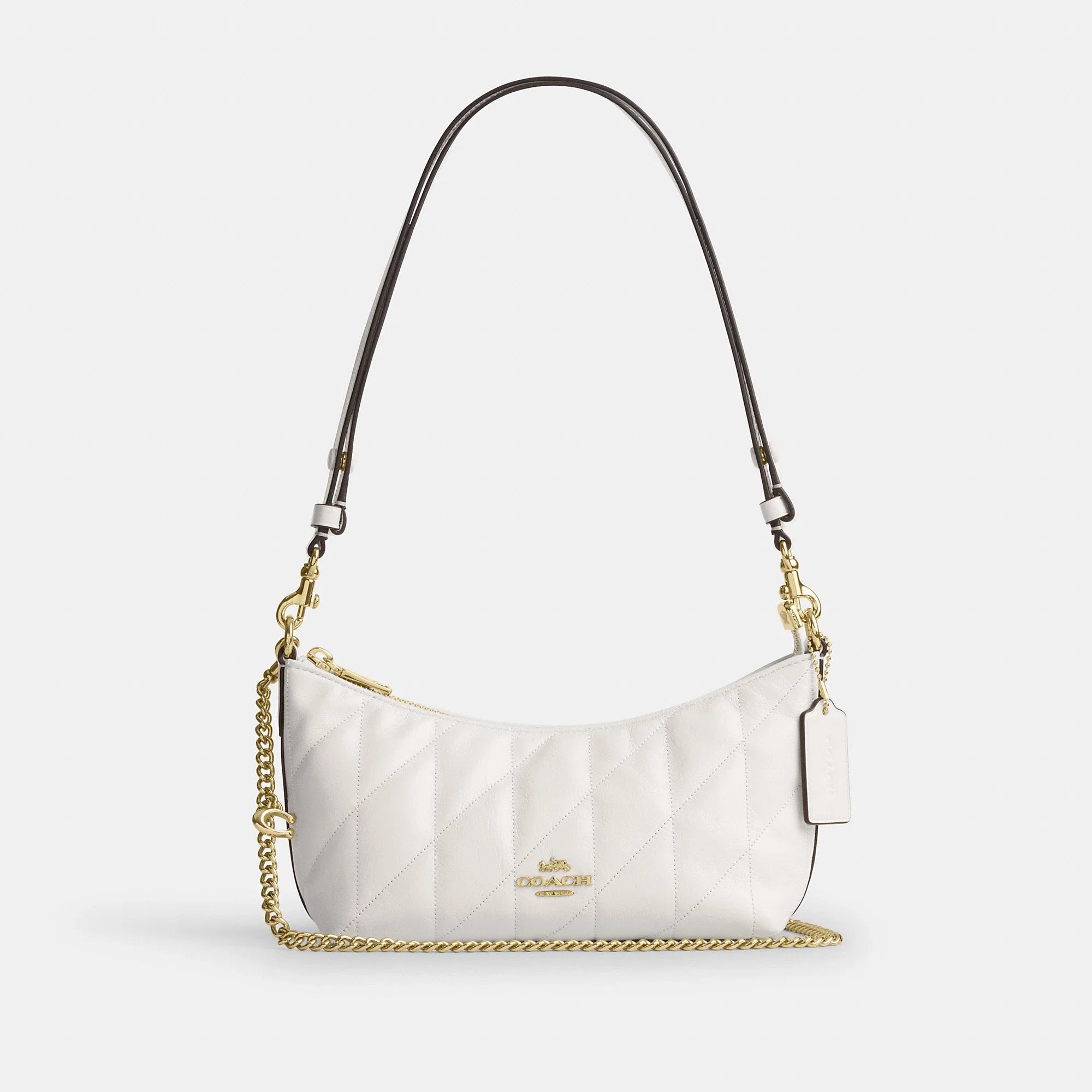 Coach Outlet Caitlin Shoulder Bag With Quilting And Charm