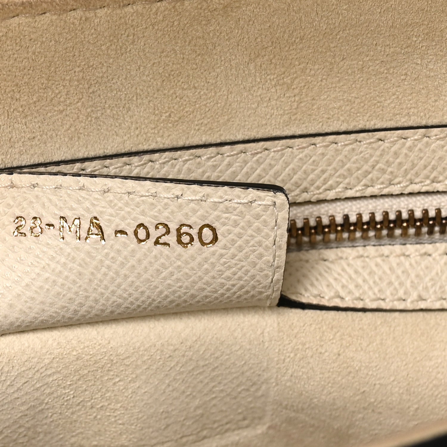 Grained Calfskin Saddle Bag White