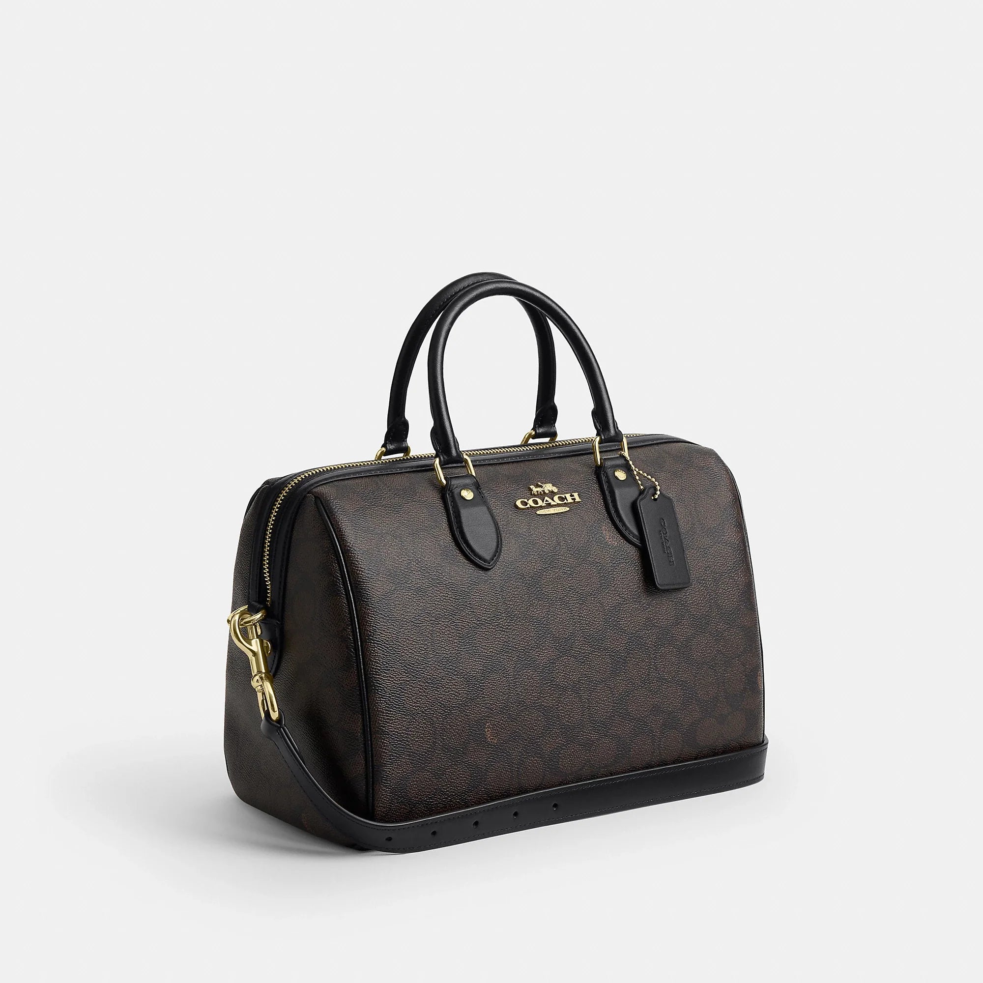 Coach Outlet Rowan Large Satchel Bag In Signature Canvas