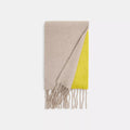 Coach Outlet Colorblock Muffler With Rubber Patch