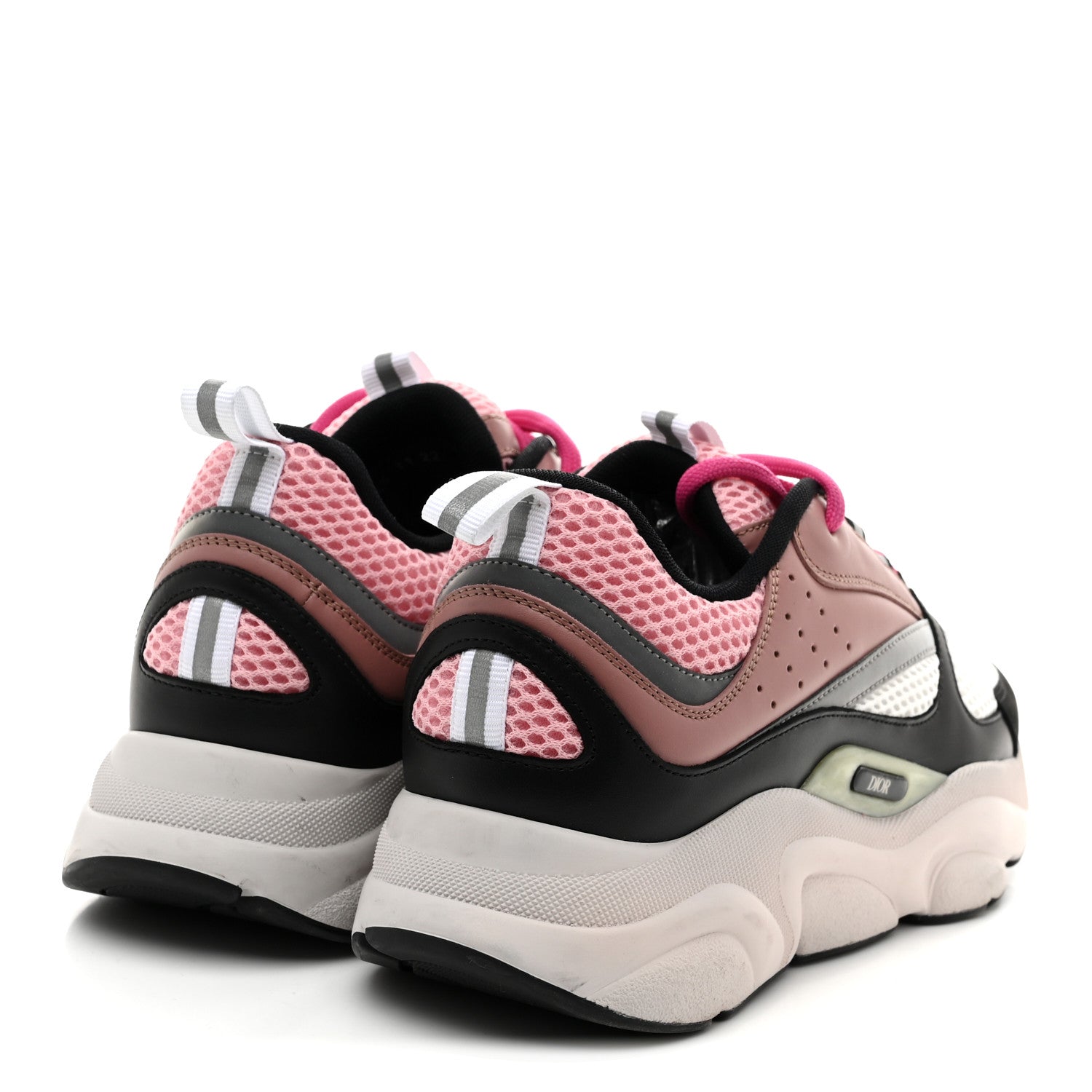 Technical Mesh Calfskin Womens B22 Sneakers 40 Red