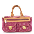 Monogram Denim Neo Speedy Fuchsia