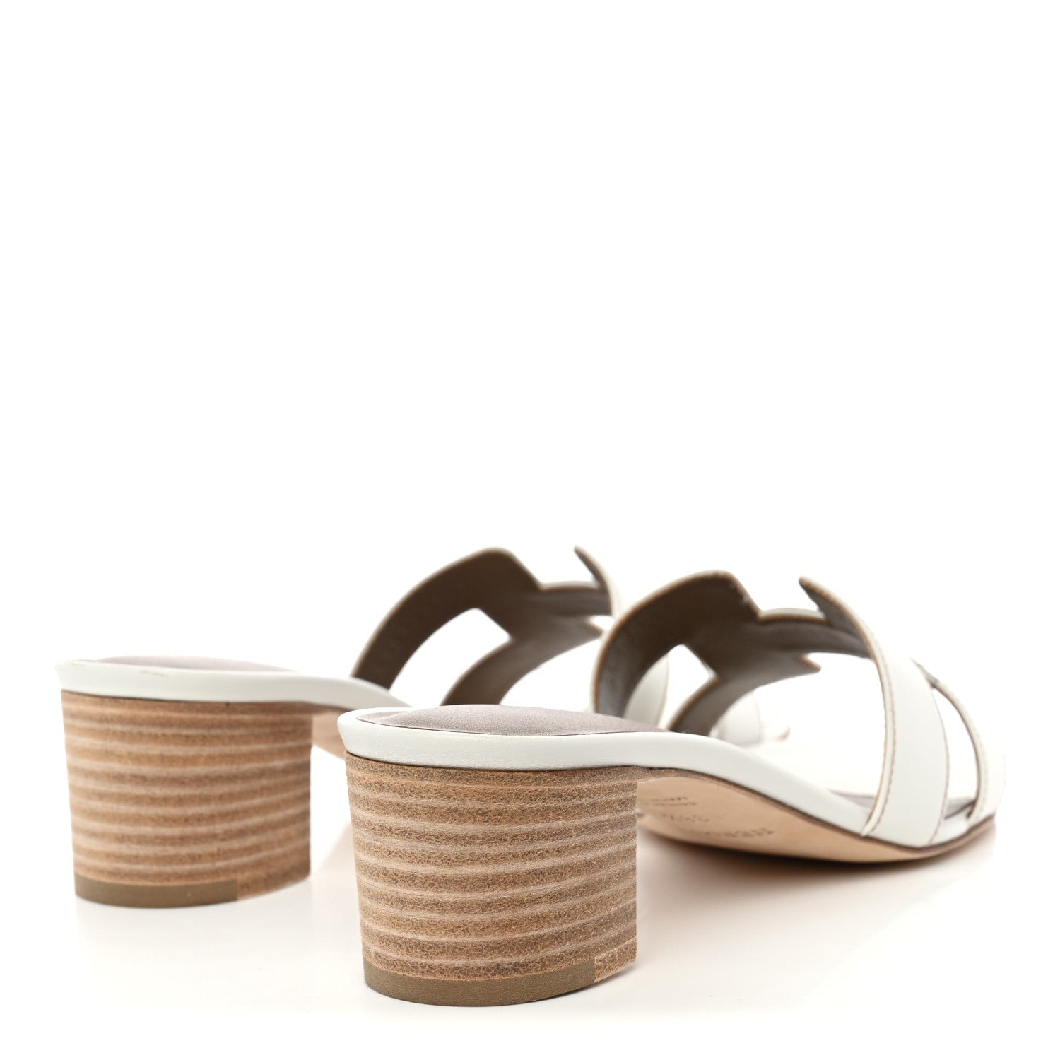 Calfskin Oasis Sandals 38.5 White