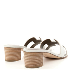 Calfskin Oasis Sandals 38.5 White