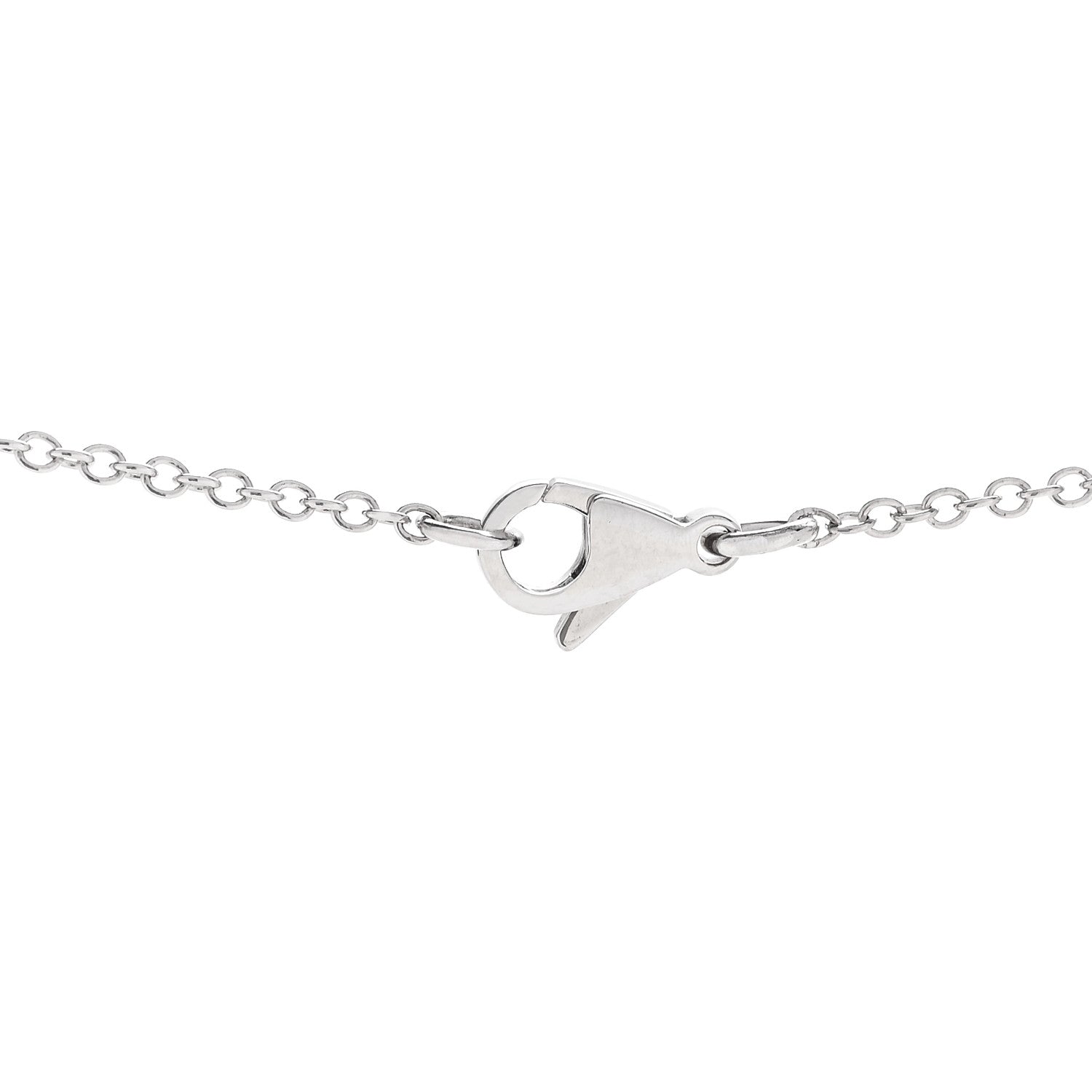 18K White Gold Diamond Cultured Pearl Plume De Chanel Necklace