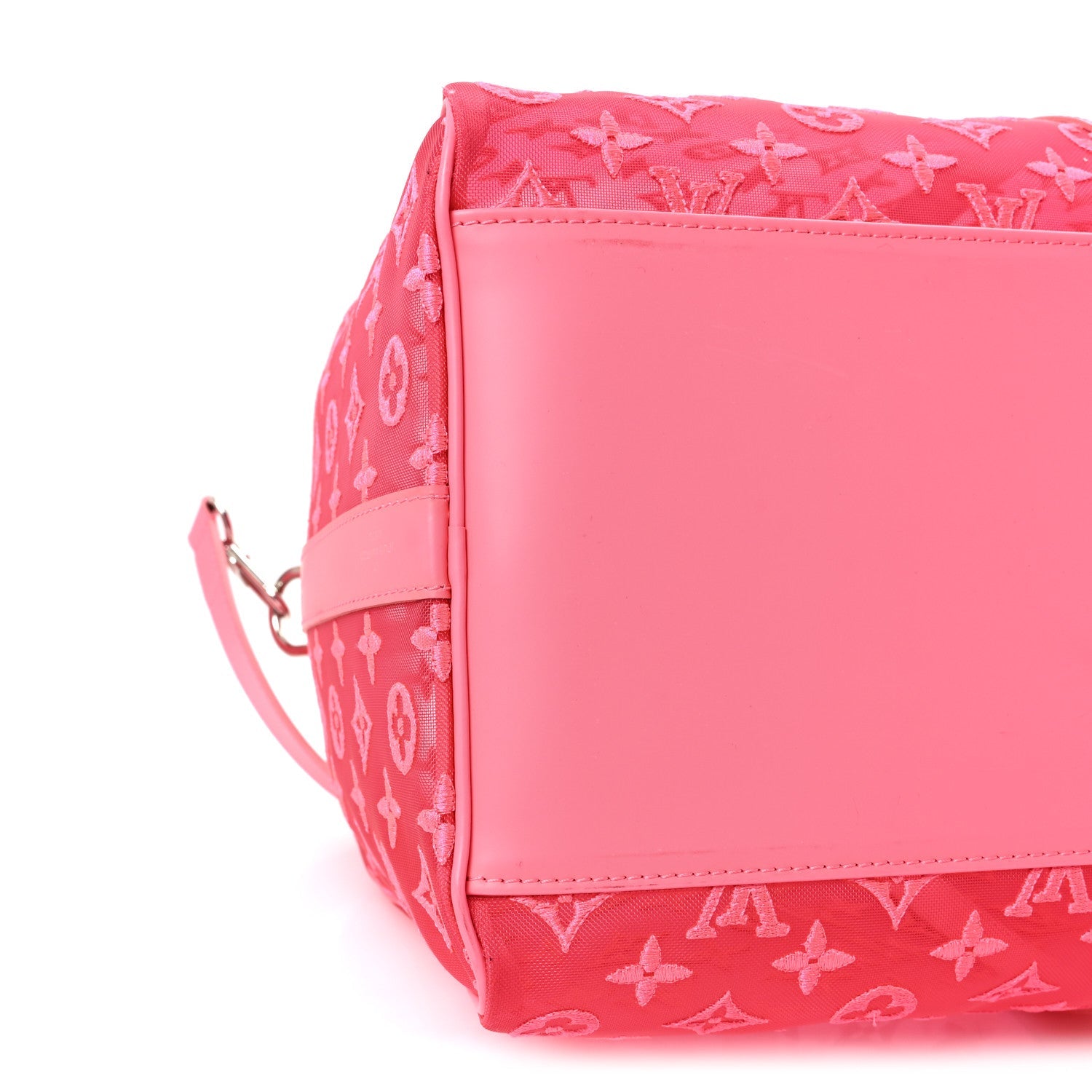 Monogram Fluo See Through Keepall Bandouliere 50 Rose