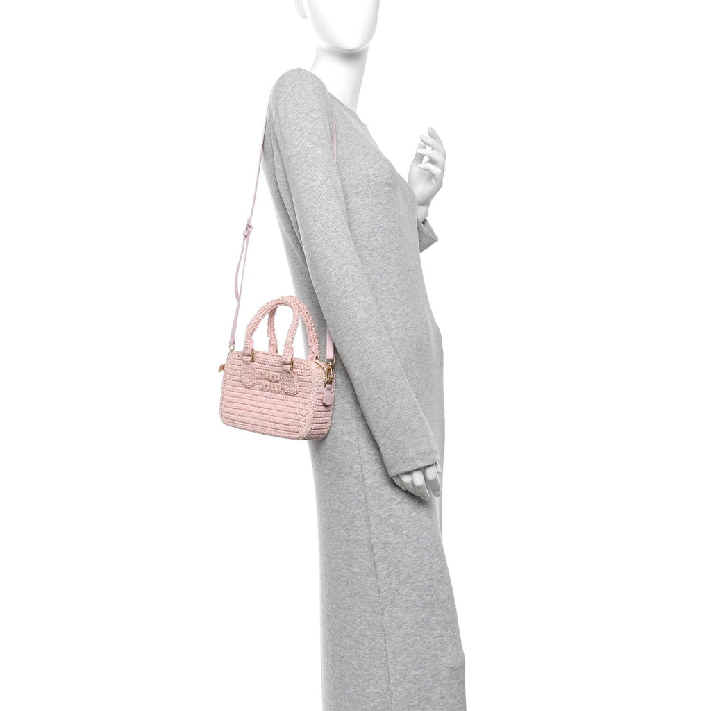 Crochet Calfskin S Narrow Arcadie Alabaster Pink