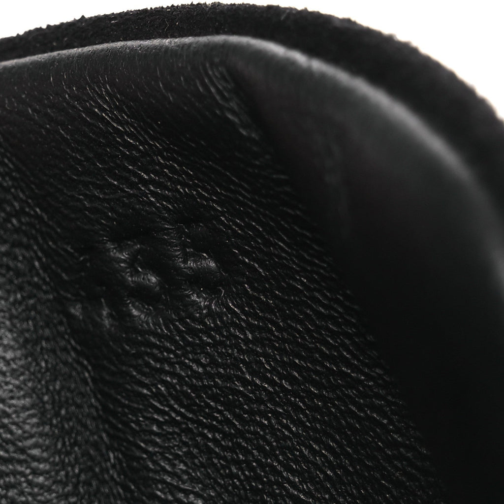 Goatskin Suede Goatskin Mens Bouncing Sneakers 43.5 Black