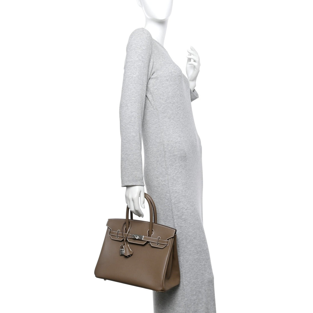 Epsom Birkin 30 Etoupe