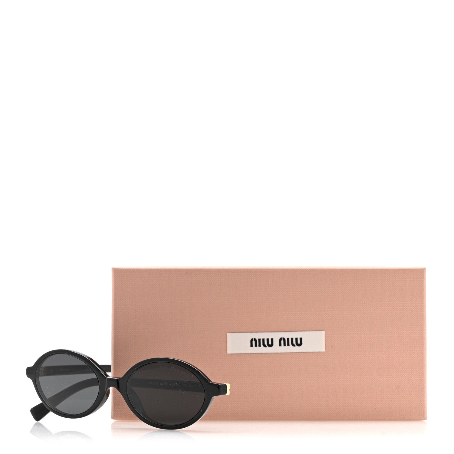 Acetate Oval Regard Sunglasses SMU04Z Black