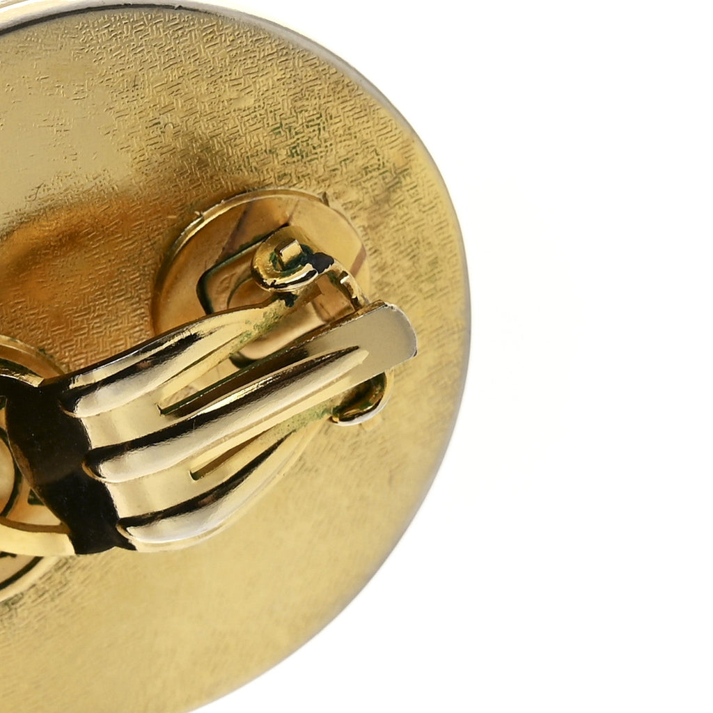 Lambskin Medor Clip On Earrings