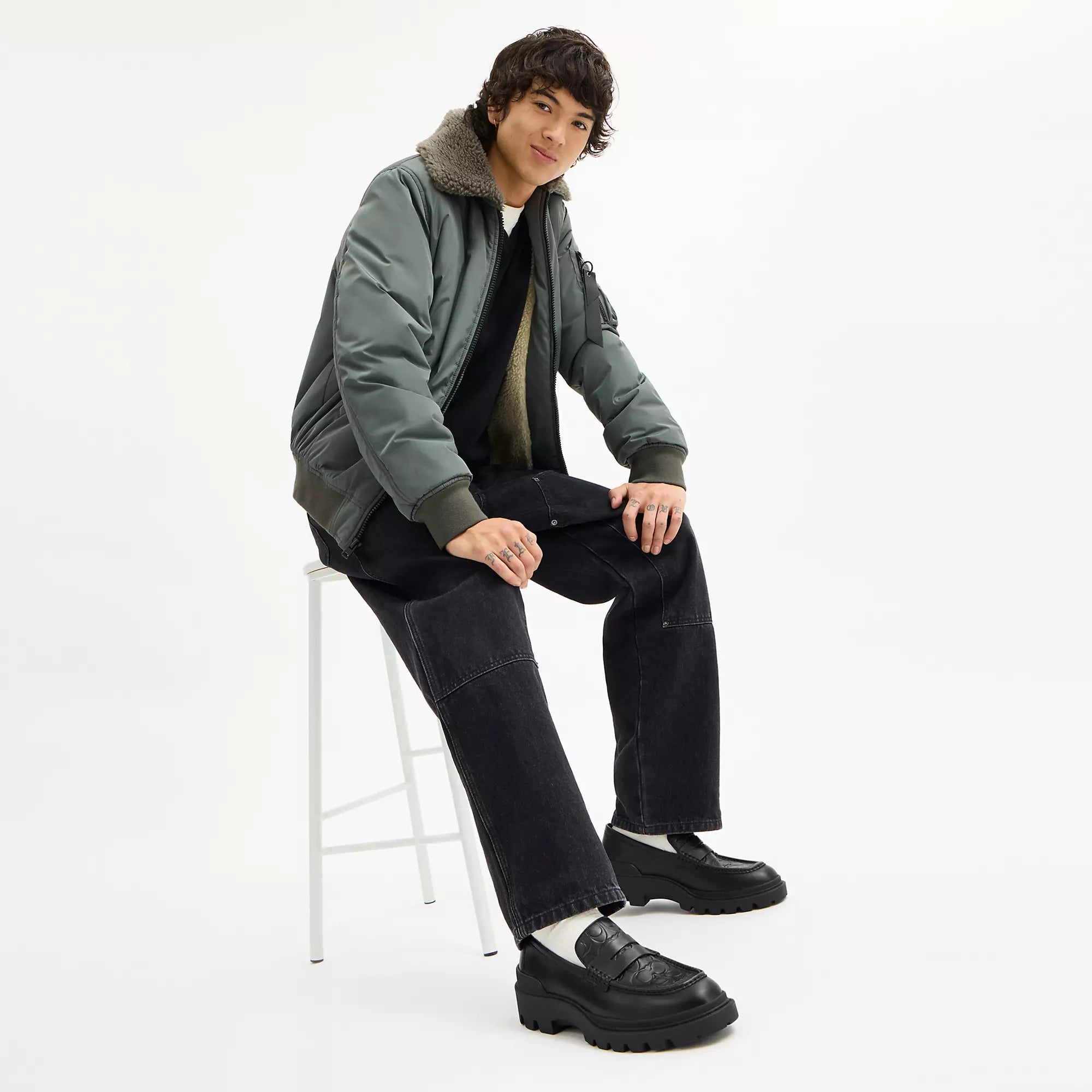 Coach Outlet Loafer In Signature Leather