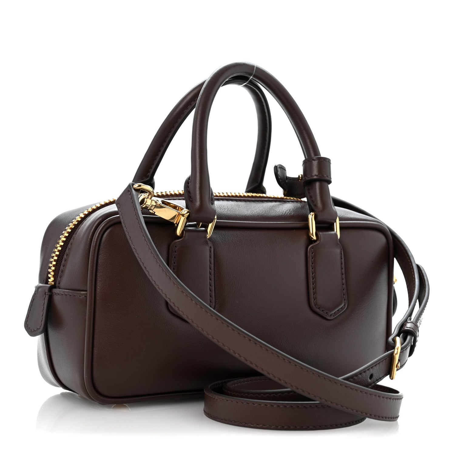 Calfskin Mini Arcadie Top Handle Bag Briarwood