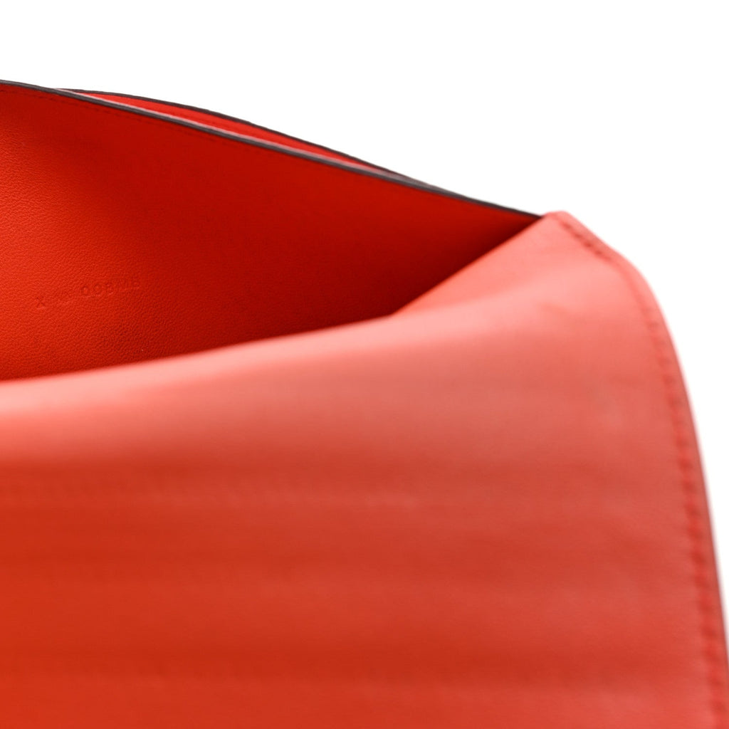 Togo Dogon Recto Verso Wallet Orange Poppy Rose Candy