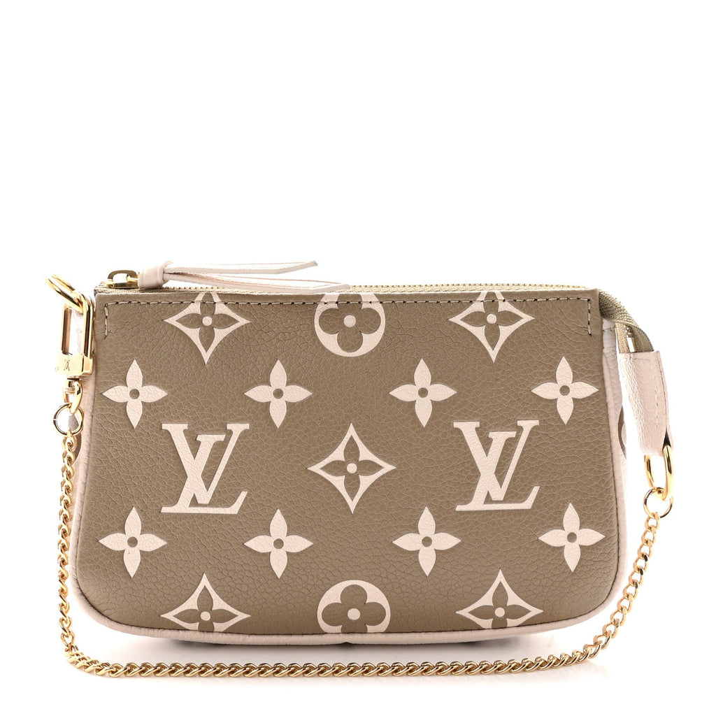 Empreinte Spring in the City Mini Pochette Accessories Kaki Beige Cream