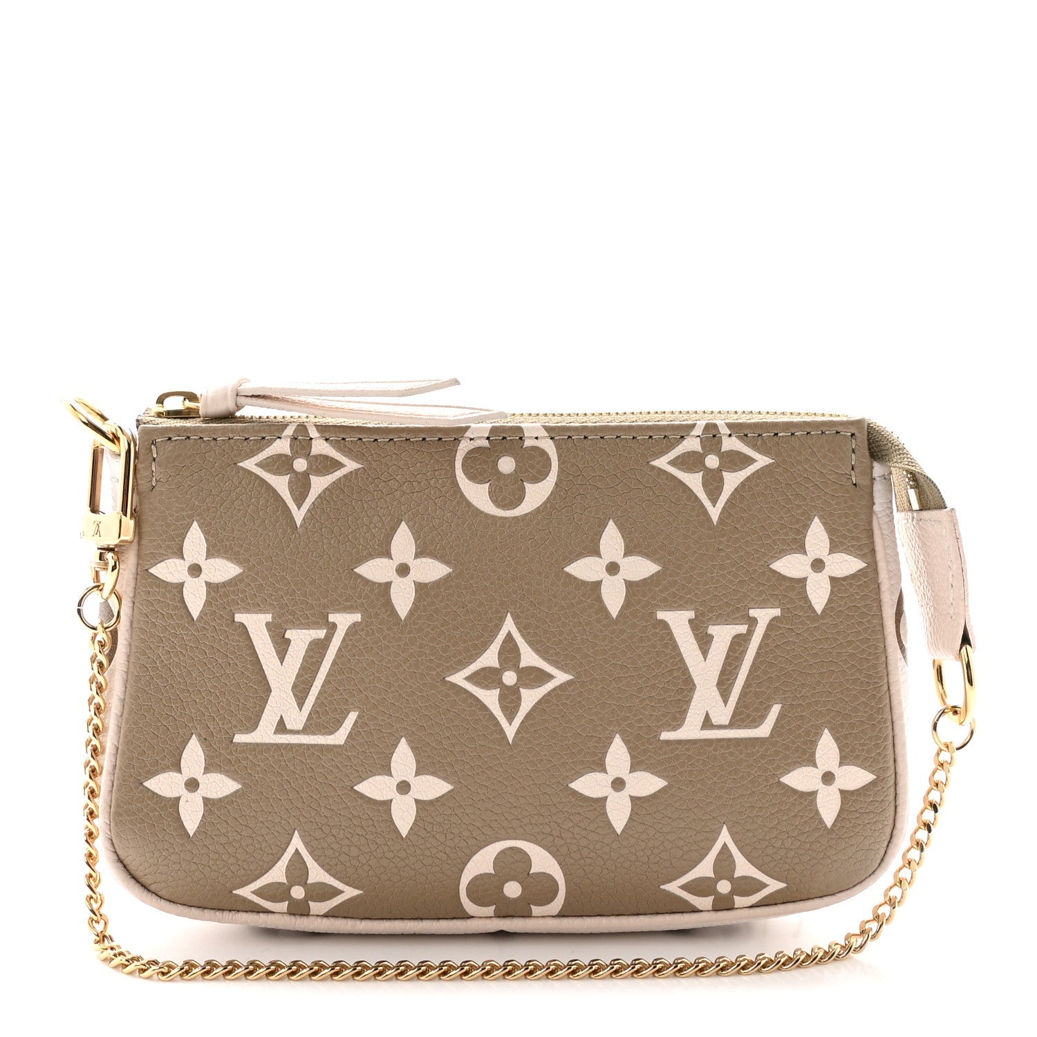 Empreinte Spring in the City Mini Pochette Accessories Kaki Beige Cream