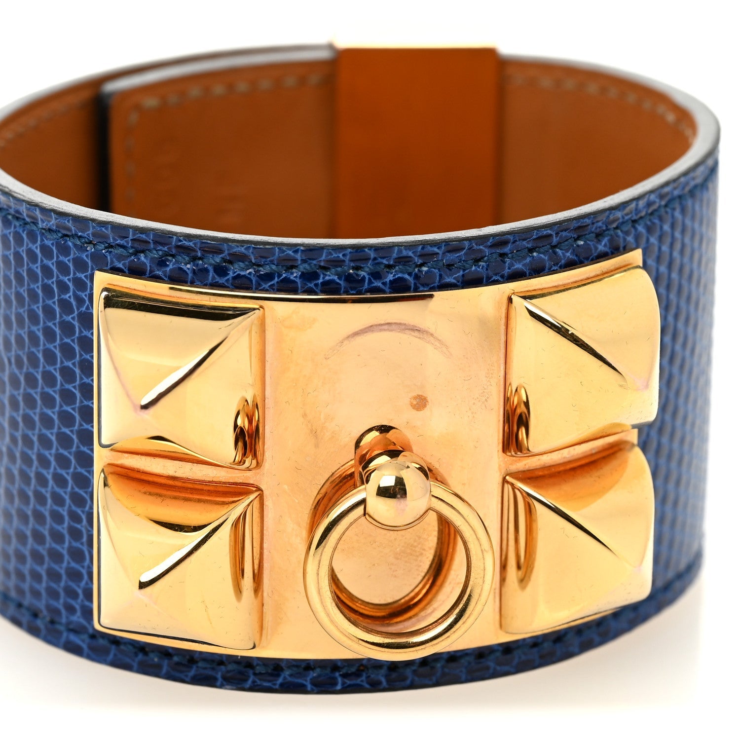 Lizard Collier De Chien CDC Bracelet T2 Bleu Saphir