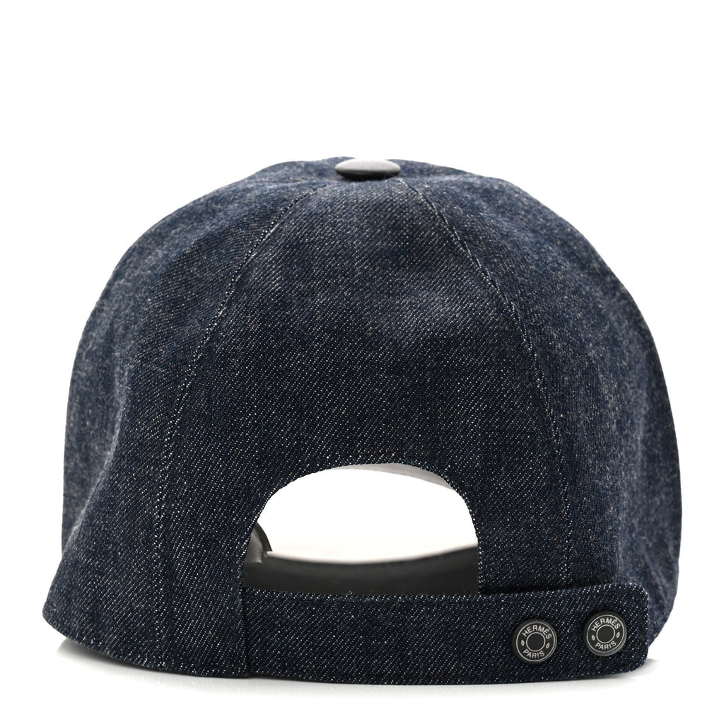 Cotton Denim Swift Sevres Evelyne Cap 59 Indigo Black