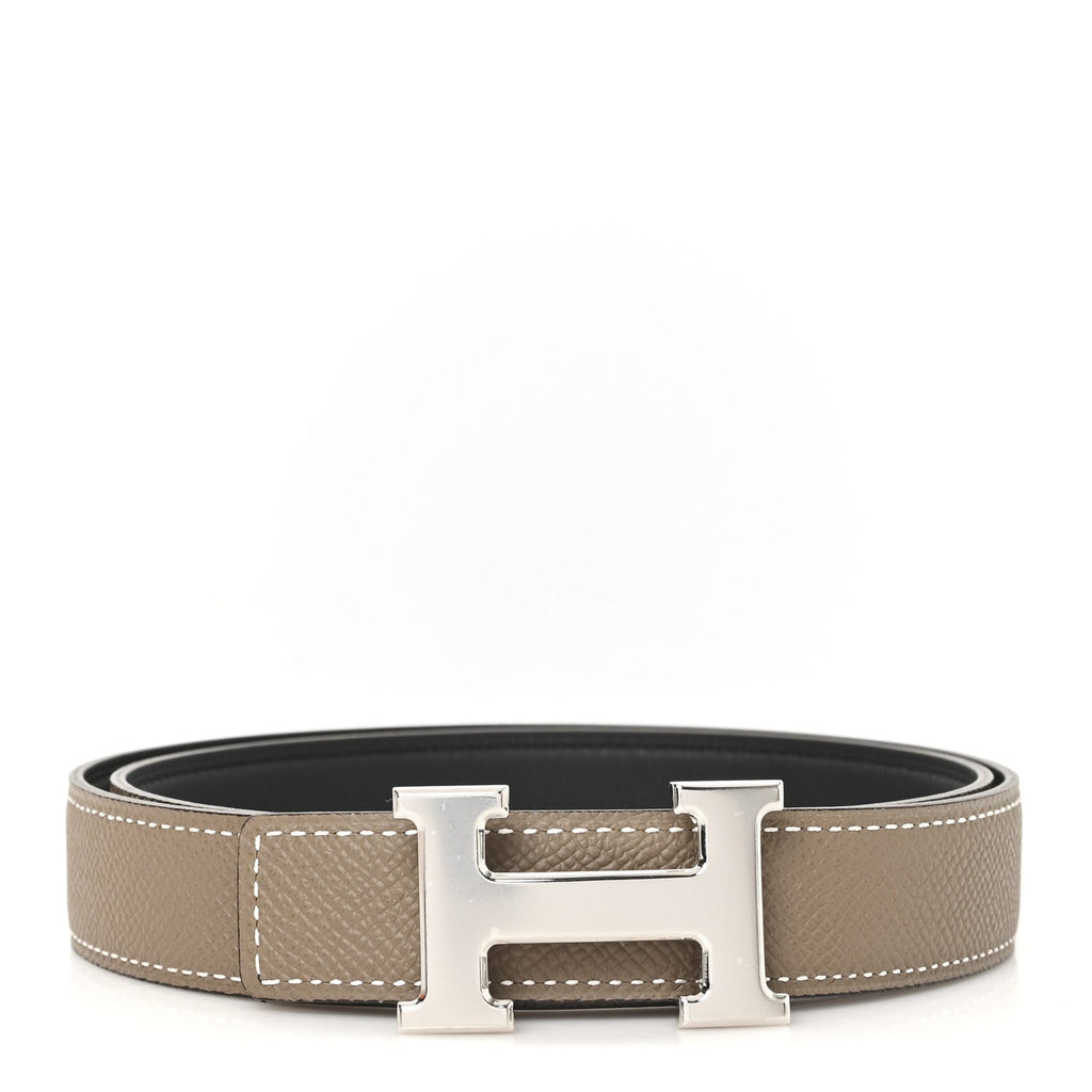 Swift Epsom 24mm Mini Constance H Belt 75 30 Black Etoupe