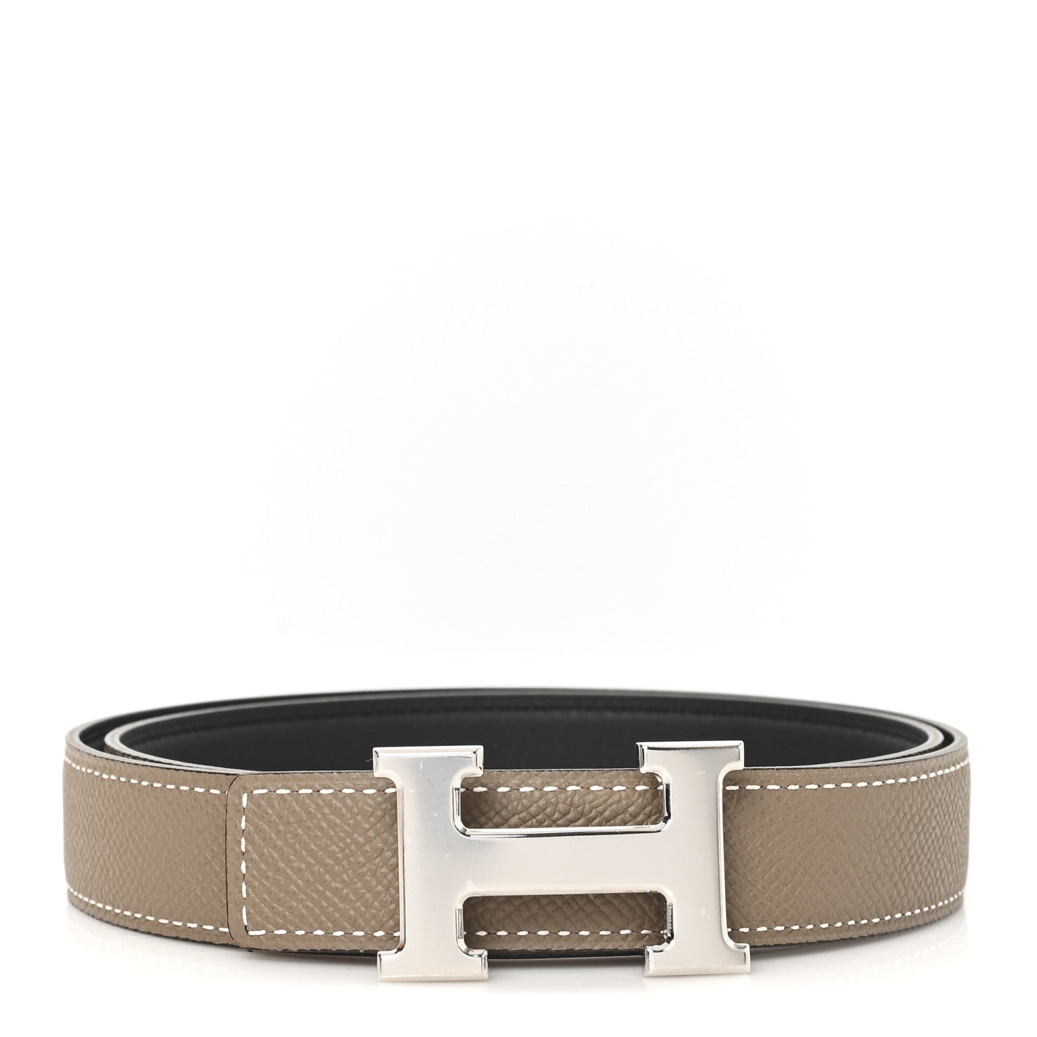 Swift Epsom 24mm Mini Constance H Belt 75 30 Black Etoupe