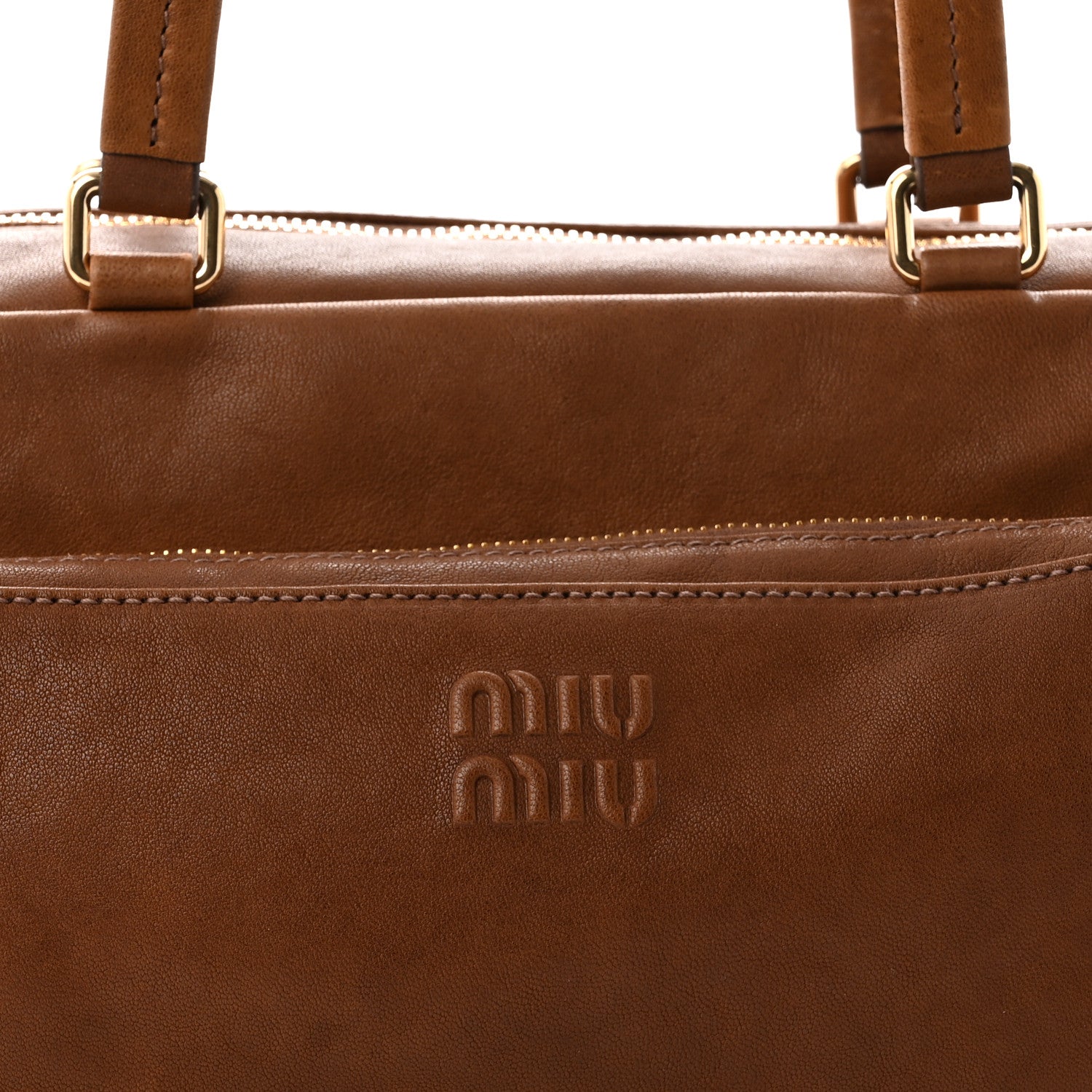 Nappa Aviator Pocket Top Handle Bag Rovere