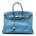 Togo Birkin 35 Blue Jean