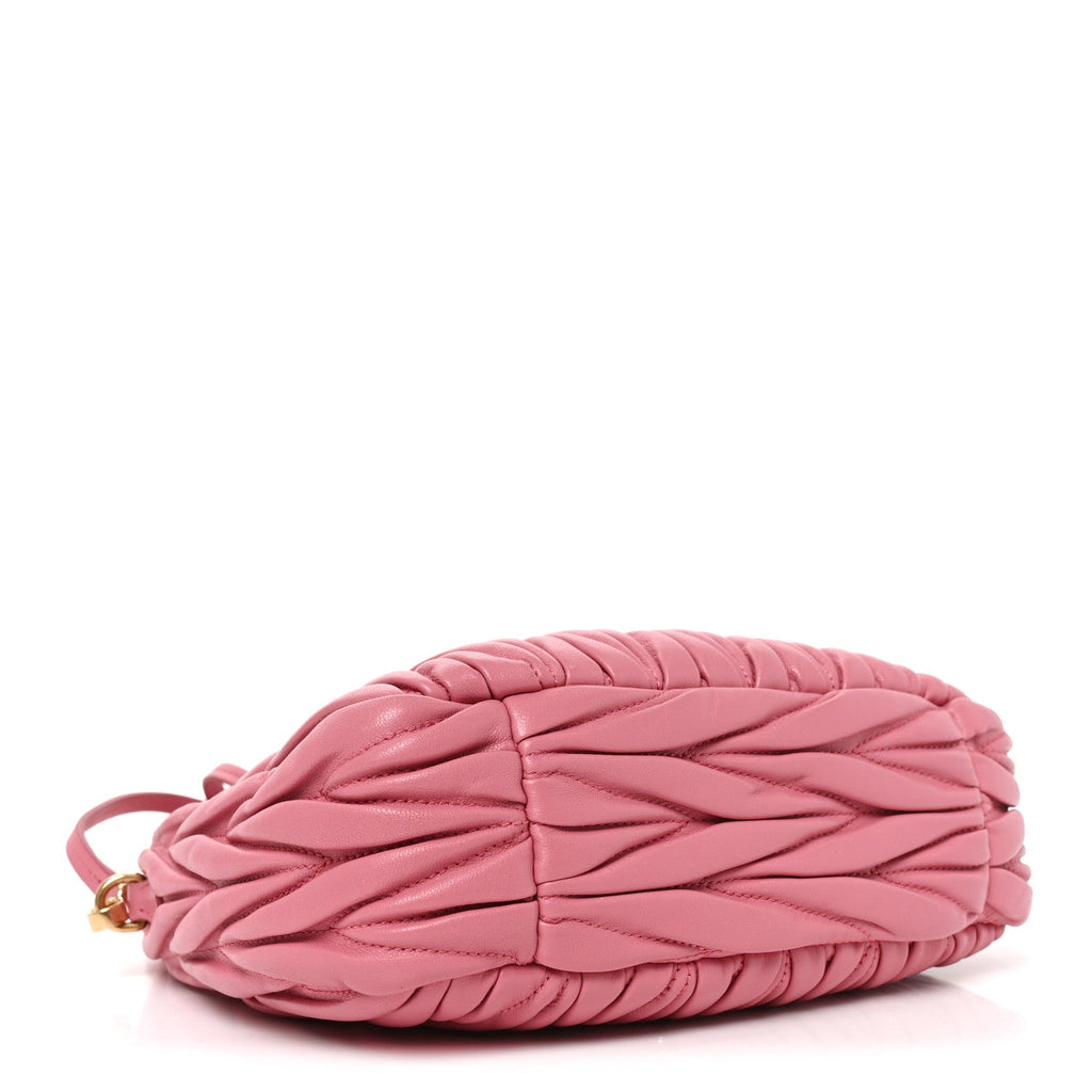 Nappa Matelasse Small Wander Hobo Pink