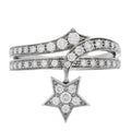 18K White Gold Diamond Étolie Filante Ring 55 7.25