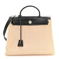 Toile GM Vache Calfskin Herbag 30 PM Natural Black Natural Black