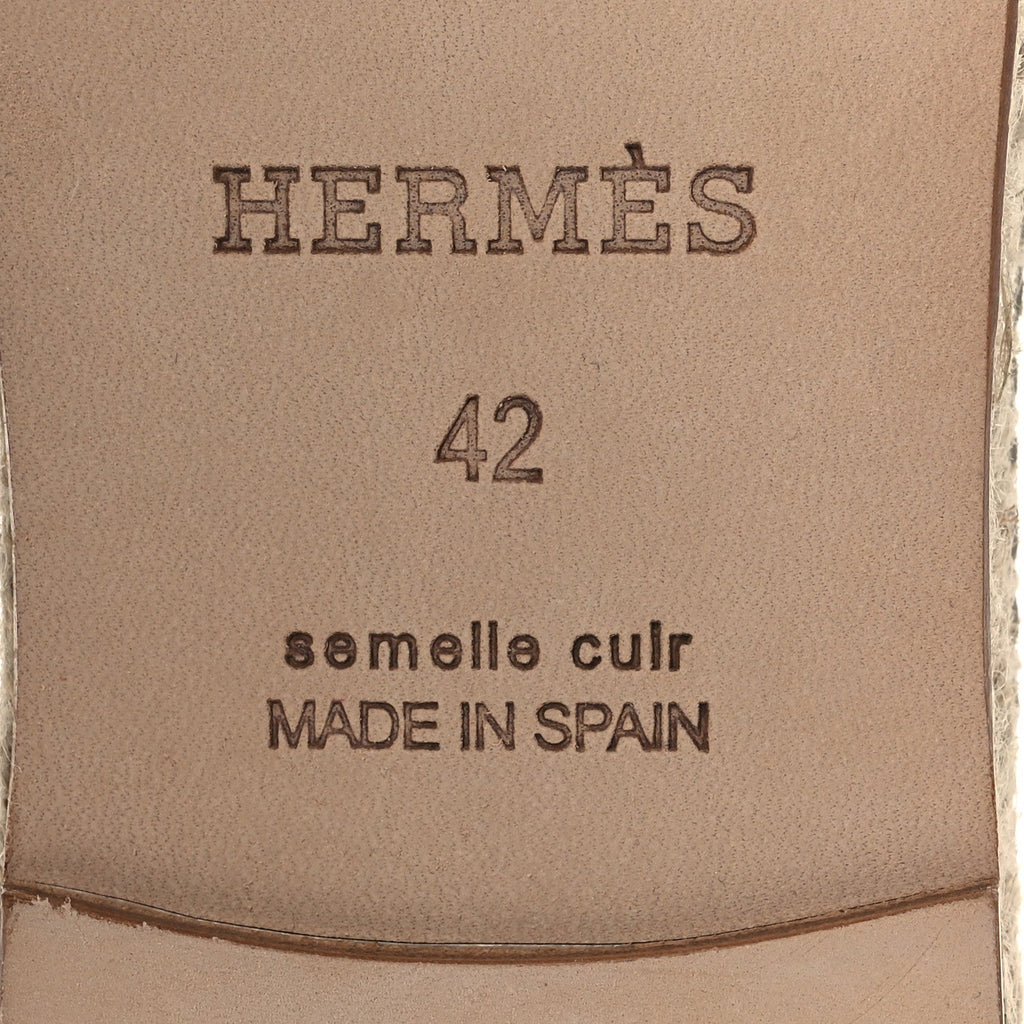 Suede Goatskin Mens Enrique Espadrilles 42 Beige Sable