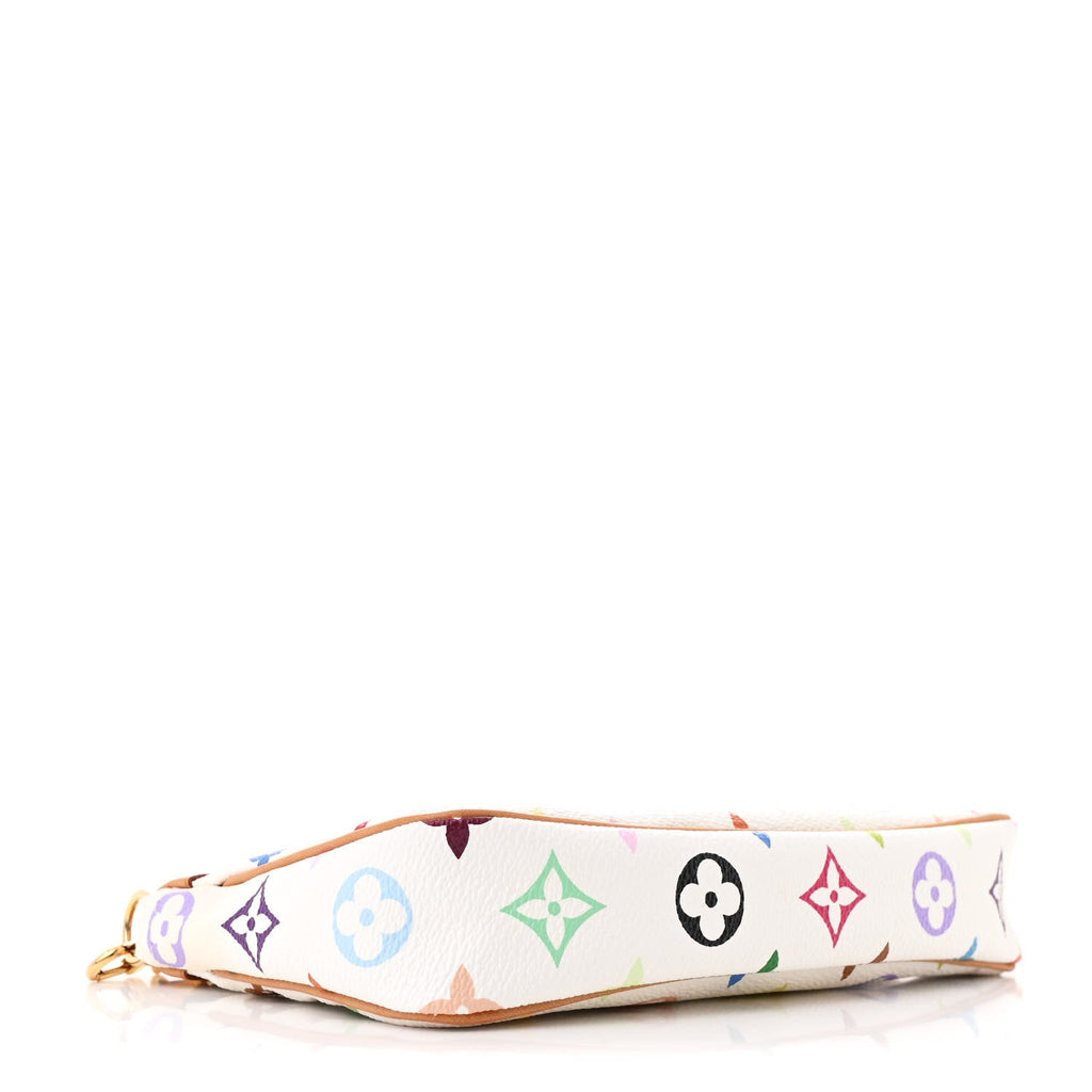 Monogram Multicolor Pochette Accessories White