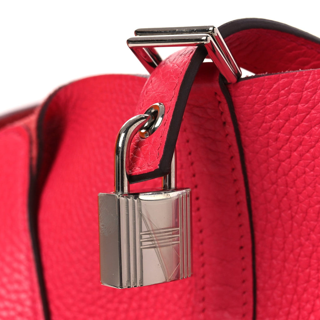 Taurillon Clemence Picotin Lock 22 MM Rose Extreme