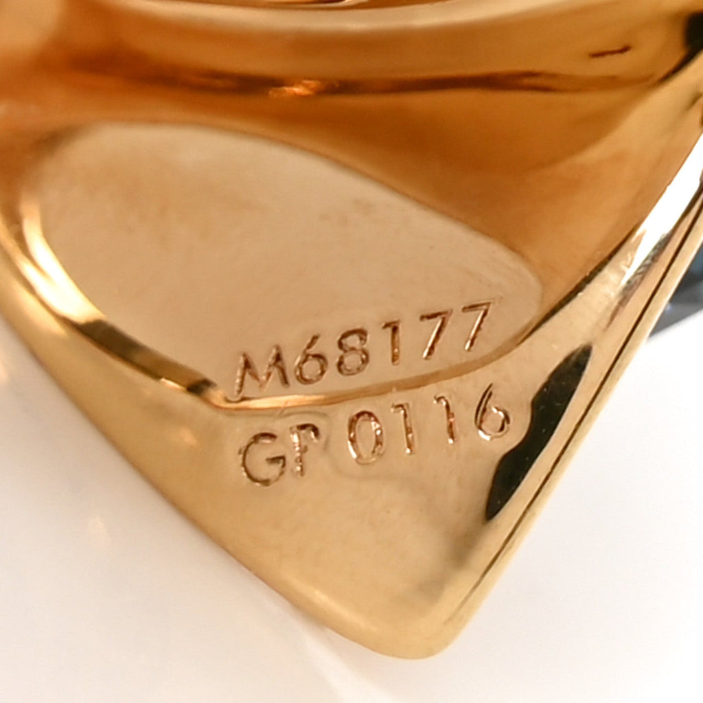 Trunkies Strass Ring  L Gold