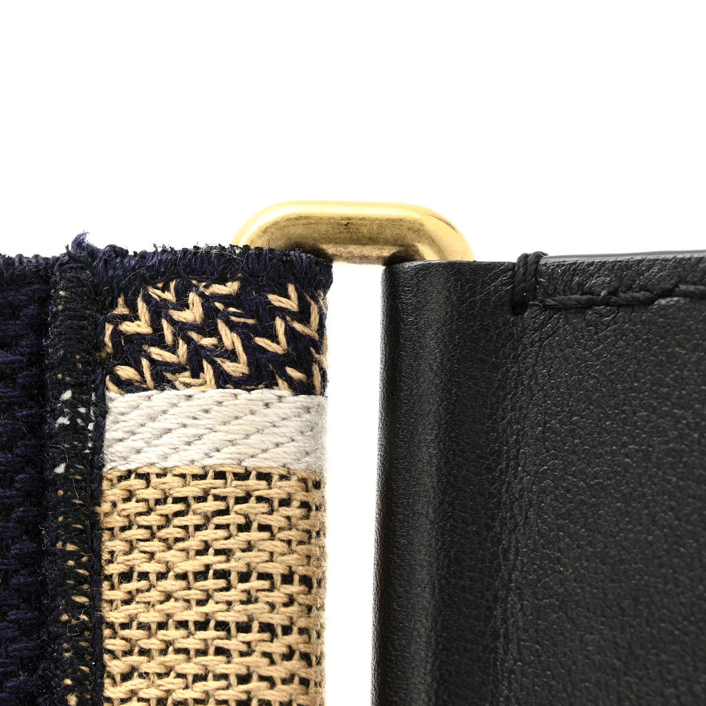 Canvas Embroidered Shoulder Strap Chocolate Multicolor