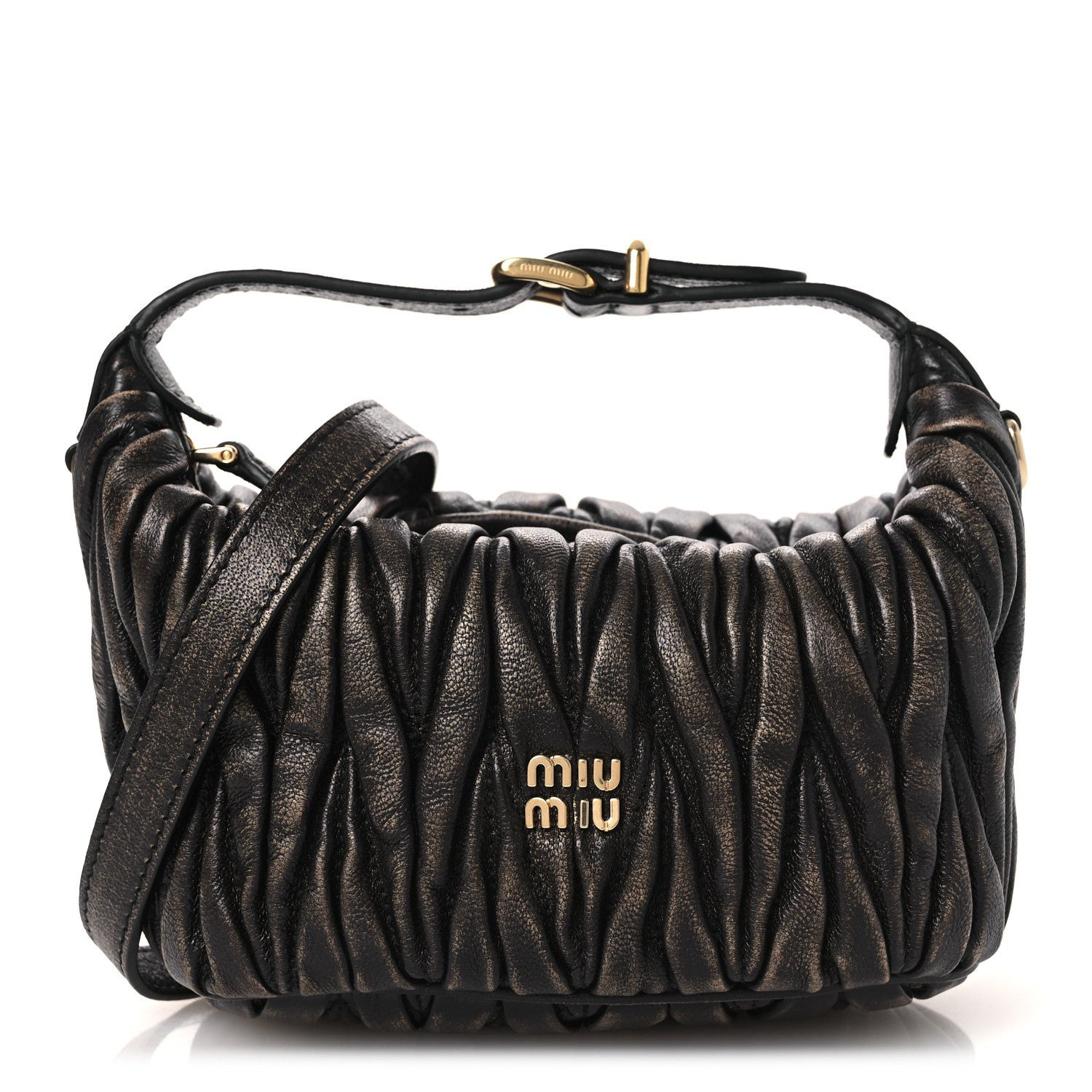 Nappa Matelasse Pouch Sand Coffee